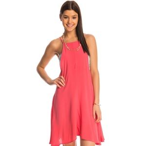Minkpink dress pink coral boho NWTO beach coverup